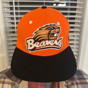 Zephyr Oregon State Beavers Snapback Hat Orange Black Flat Bill Wool Blend Cap